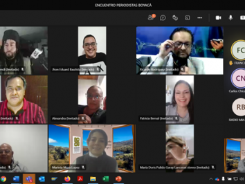 Encuentro virtual con Periodistas de Boyacá